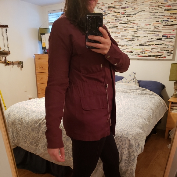 Sitka Tencel Jacket, Size Large, Burgundy - Picture 3 of 3